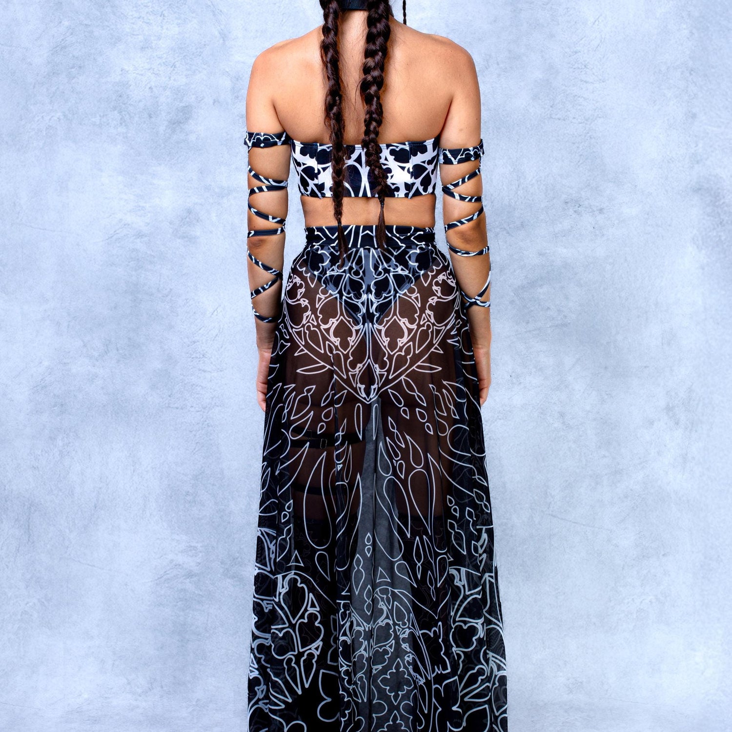 Chronicle of Doom Witch Open Front Corset Set Performance
