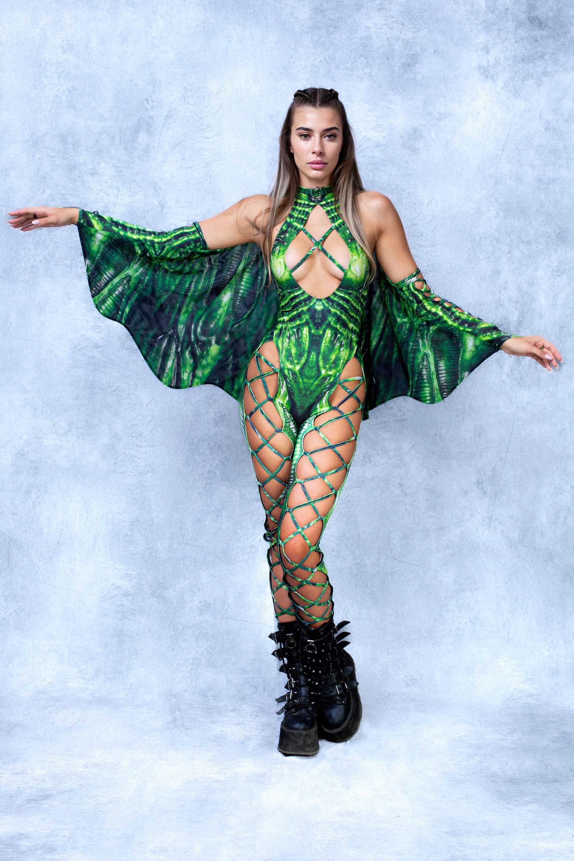 Exomorph Green Mesh Wings 1