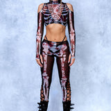 Bag of Bones Mesh Coldshoulder Set