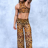 Cheetah Mesh Male Split Pants