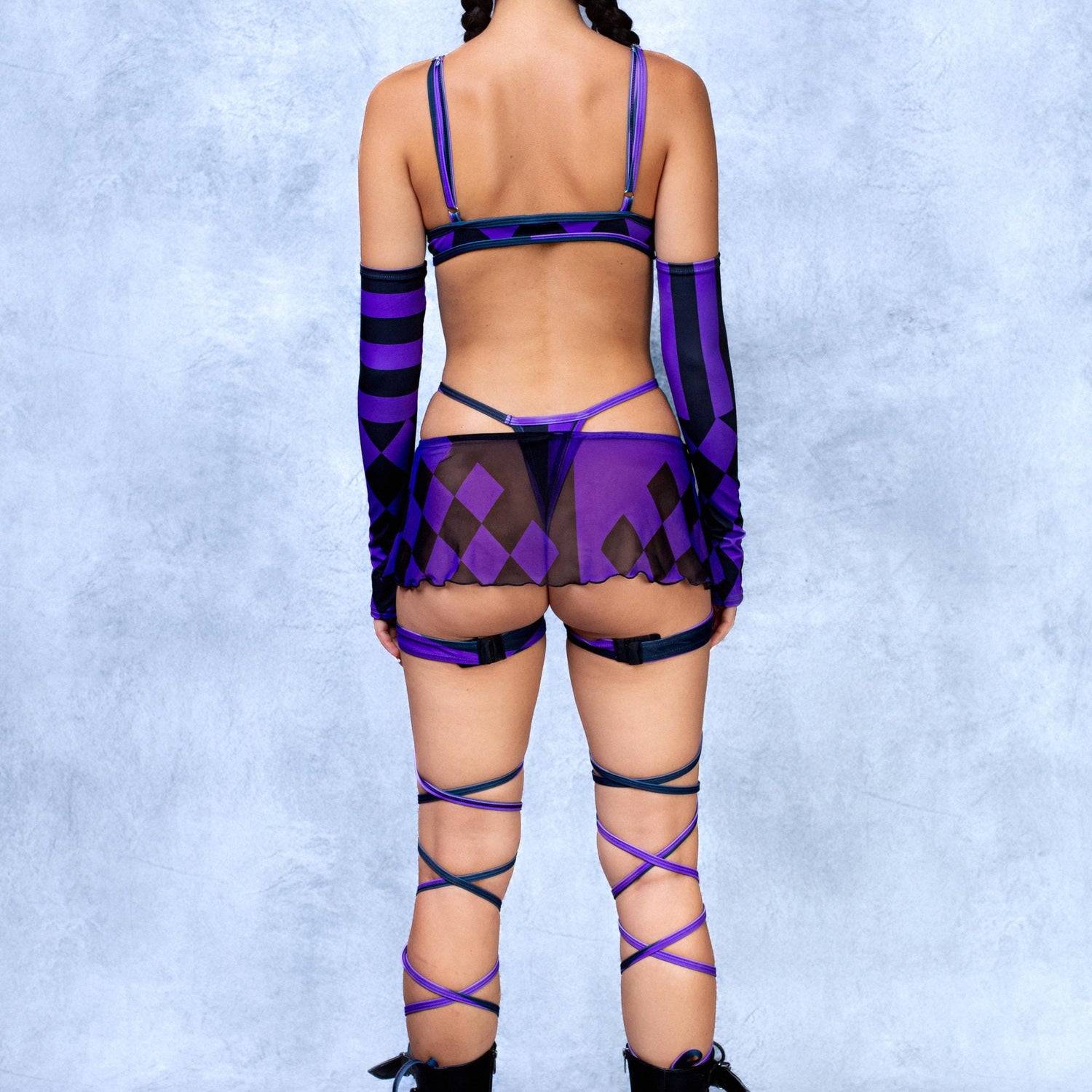 She's Crazy purple Ring Bralette Top Performance
