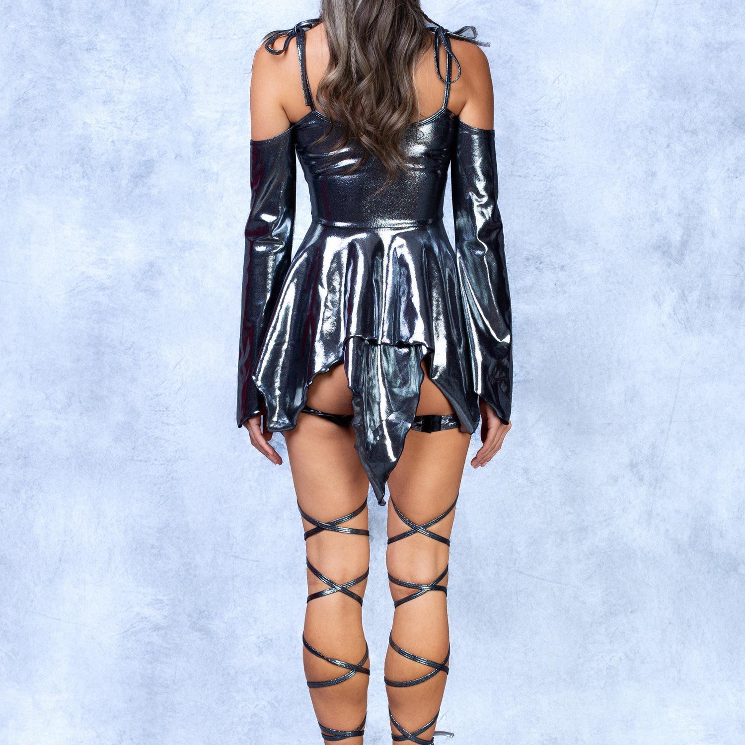 Women Silver Dusk Pixie Dress