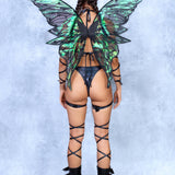 Dark Polychrome Halter Bodysuit