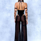 Dark Fairy Butterfly Mesh Pants