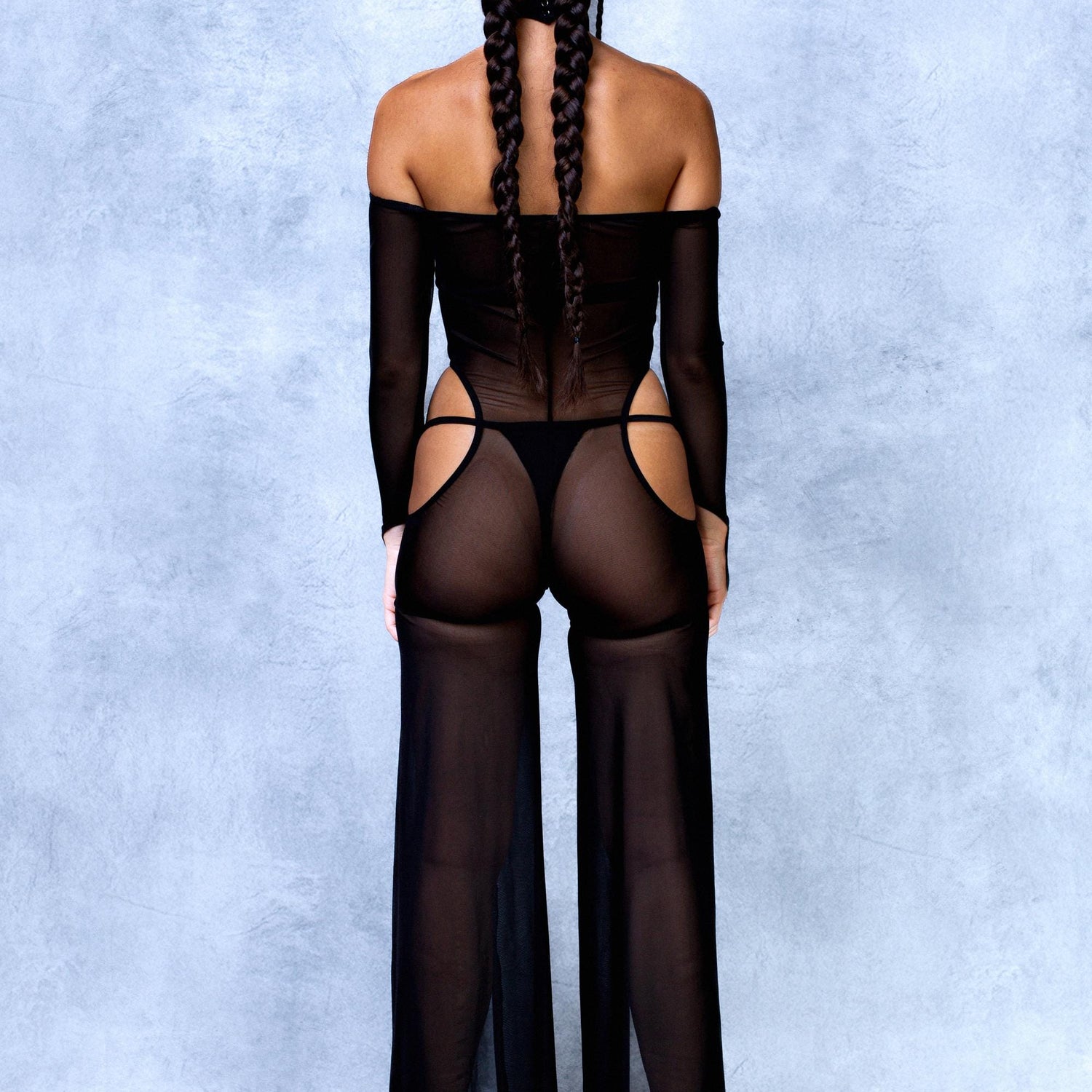 Just Black Ring Choker Top Performance