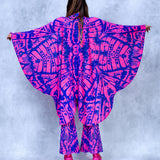 Caleidoscope Magenta Slit Weave Top