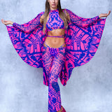 Caleidoscope Magenta Mesh Low Rise Pants