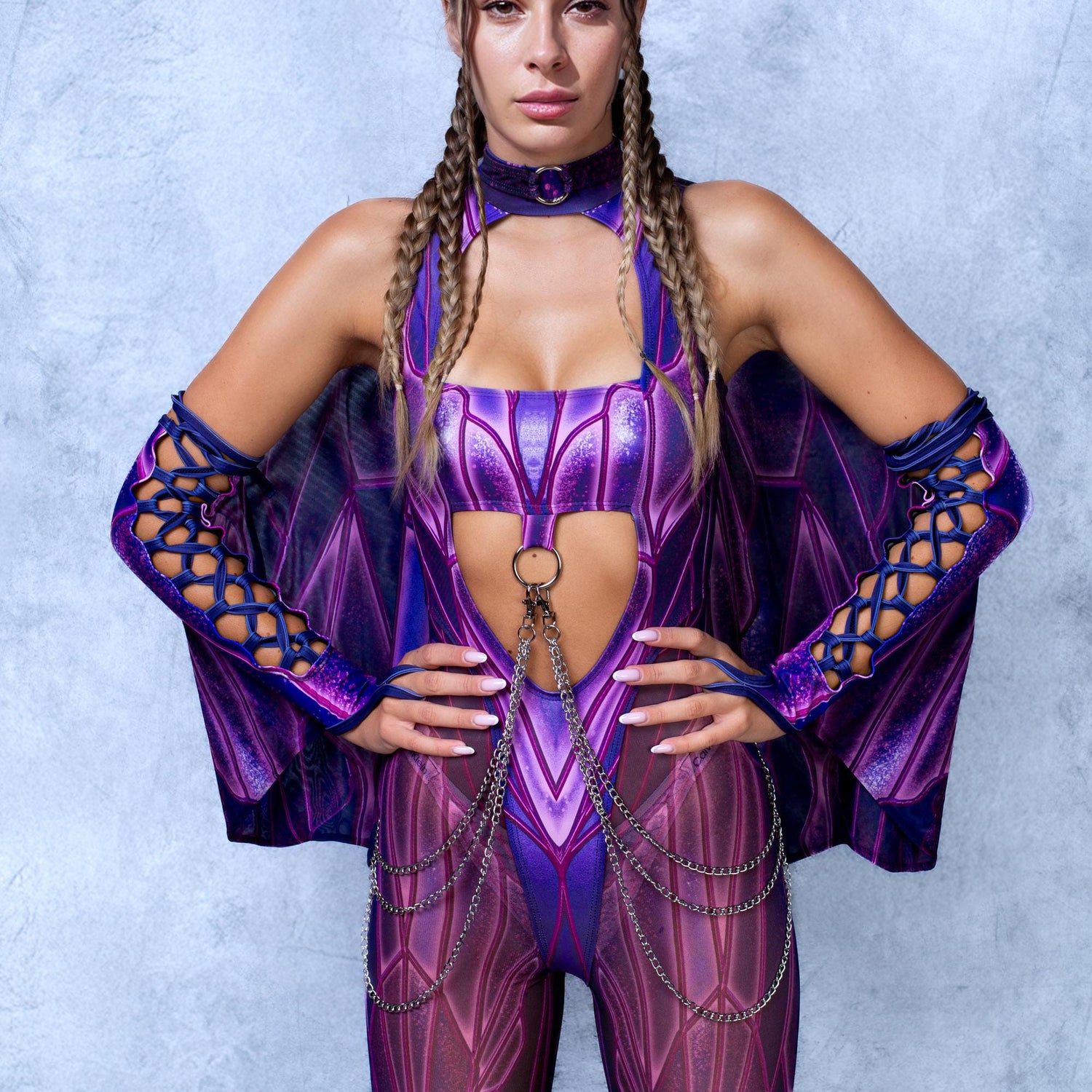 Soaring Alchemy Pink Mesh Wings