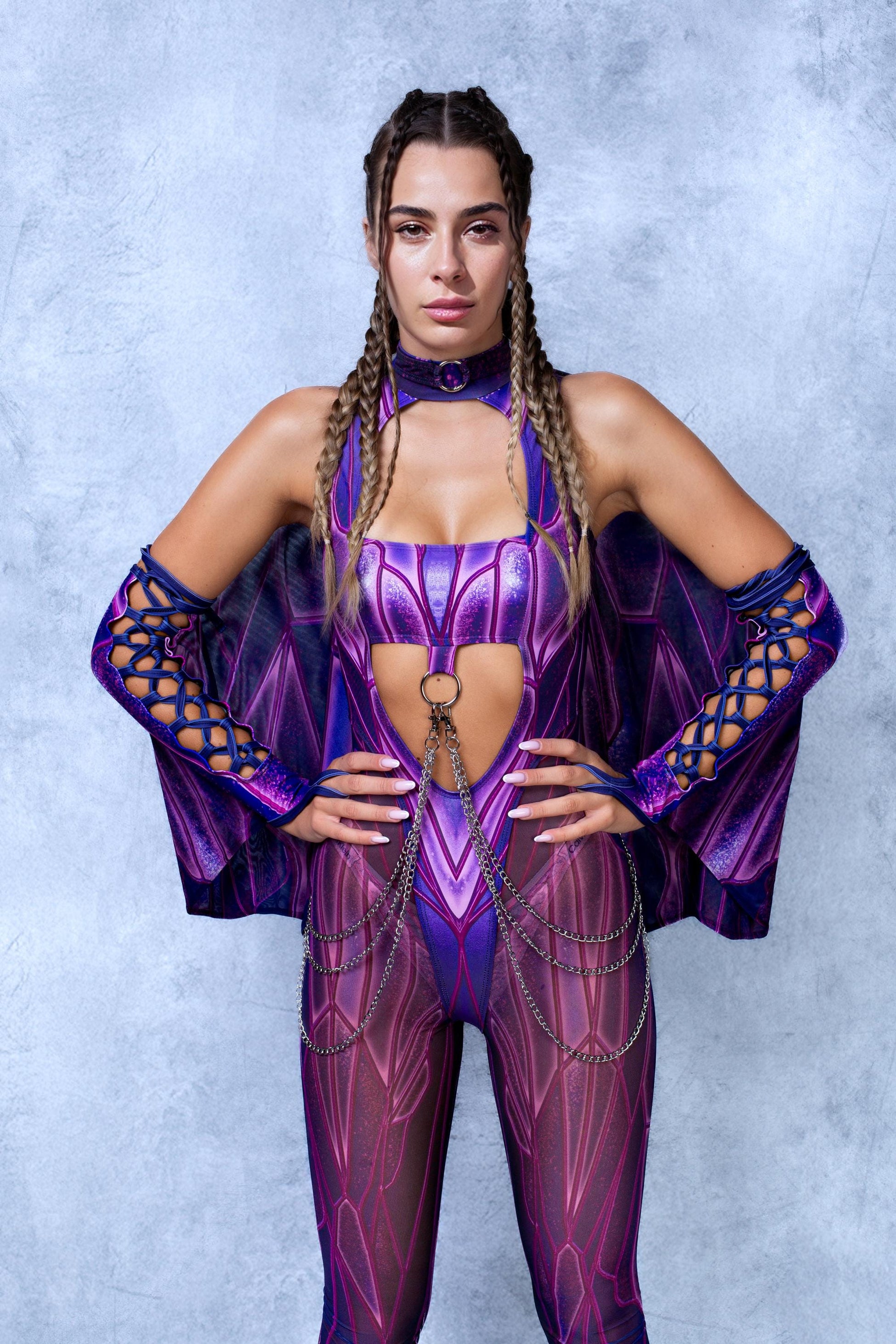 Soaring Alchemy Pink Fairy Open Heart Bandeau Bodysuit 1