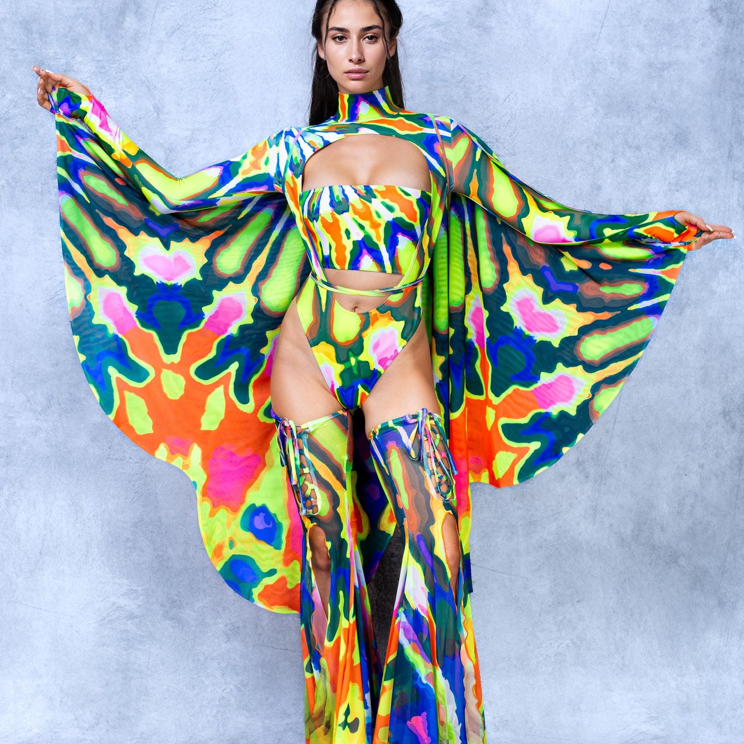 Women Fairy Spill your Soul Open-Heart Leotard
