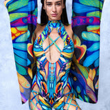 Eyes of Time Fairy Front Cross Jumpsuit