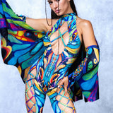 Eyes of Time Fairy Front Cross Jumpsuit