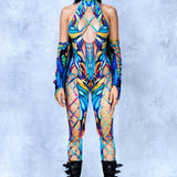 Eyes of Time Fairy Front Cross Jumpsuit