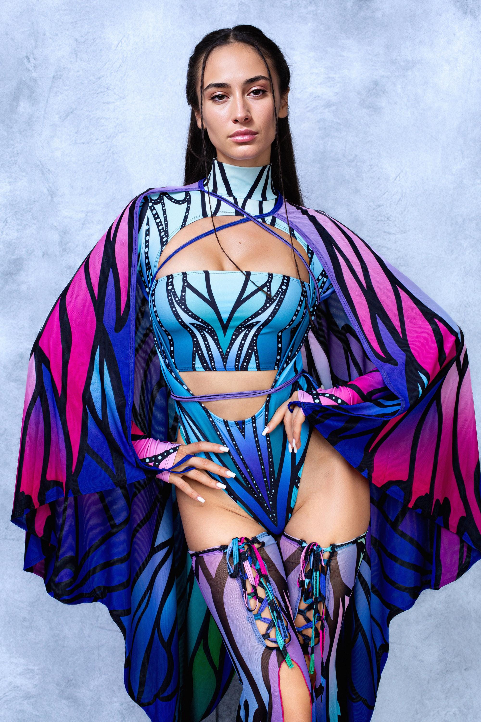 Azure Elemental Open-Heart Leotard 1