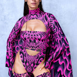 Double Vision Pink Mesh Wings