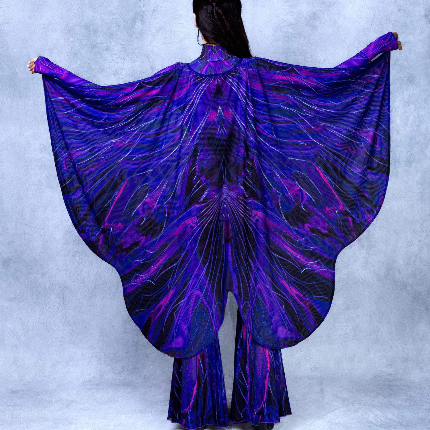 Celestia Amethyst Fairy Open-Heart Leotard Purple