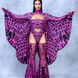 Double Vision Pink Mesh Wings