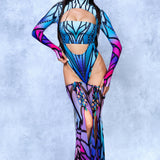 Azure Elemental Open-Heart Leotard
