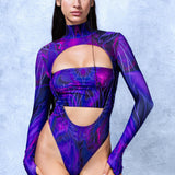 Celestia Amethyst Fairy Open-Heart Leotard