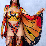 Autumn Butterfly Mesh Wings