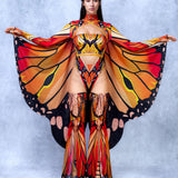 Autumn Butterfly Mesh Wings