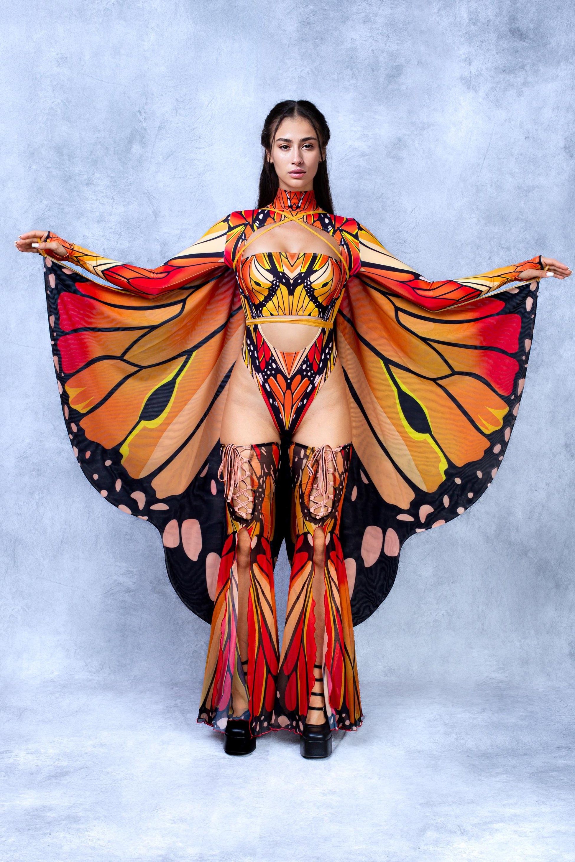 Autumn Butterfly Mesh Wings 2