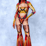 Autumn Butterfly Mesh Wings