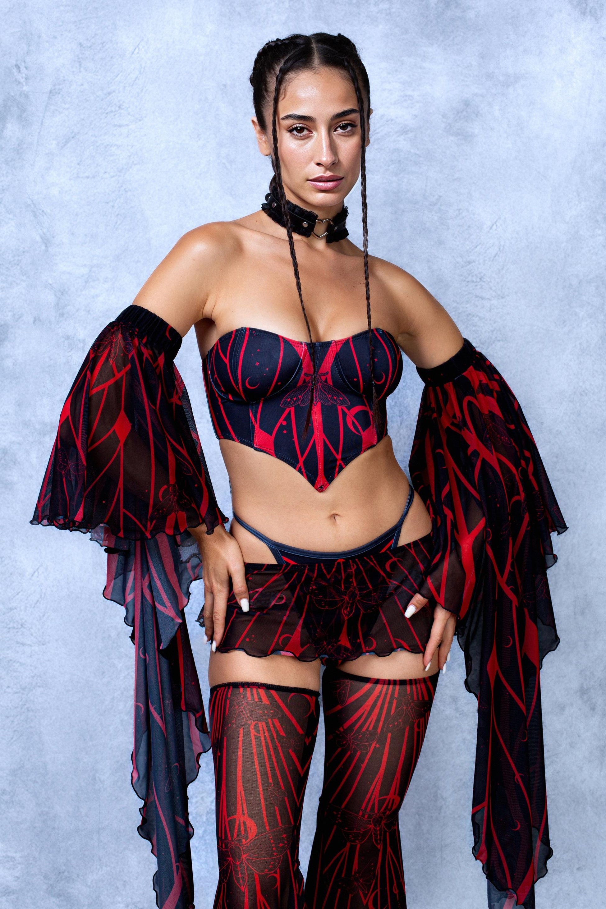 Blood Moon Mesh Micro Skirt 1