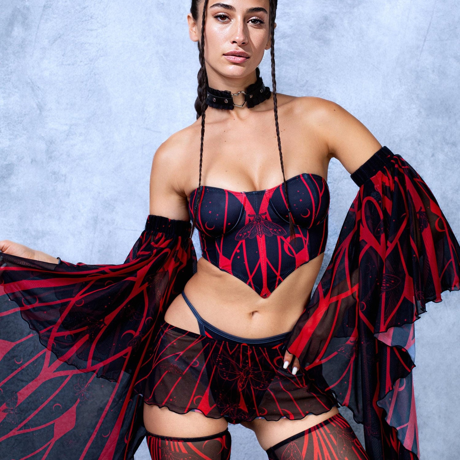 Blood Moon Corset Top Lycra