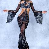 Soul Malediction Witch Choker Bellsleeve Set