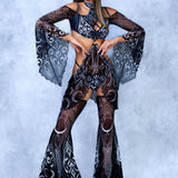 Soul Malediction Choker Bellsleeve Top