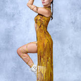 Gilded Paradise Open Front Wrap Set