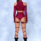 She's Got Fangs Red Cold Shoulder Set