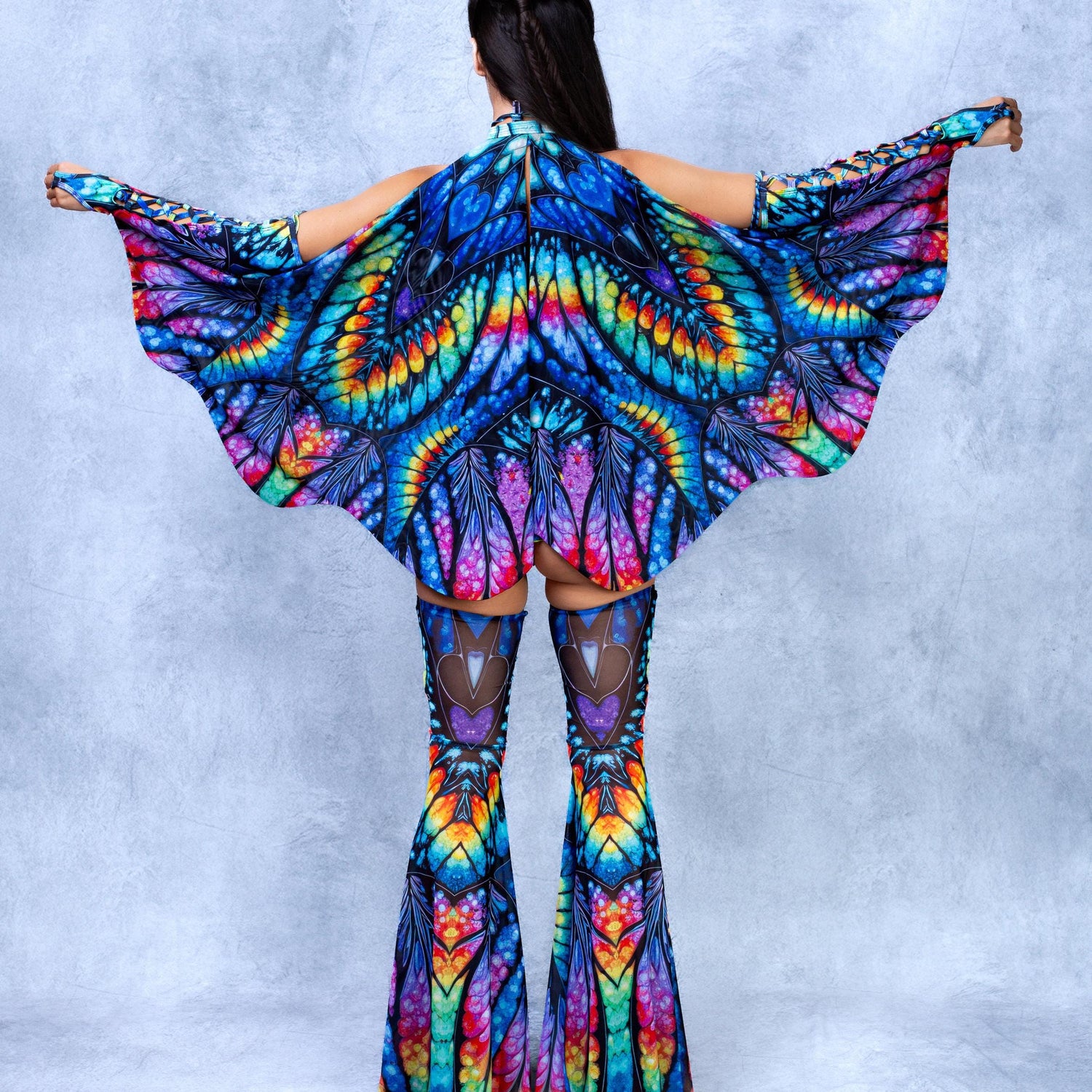 Open Mind Corset Top Blue, Yellow
