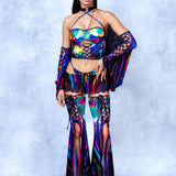 Chrome Delight Fairy Corset Winged Set