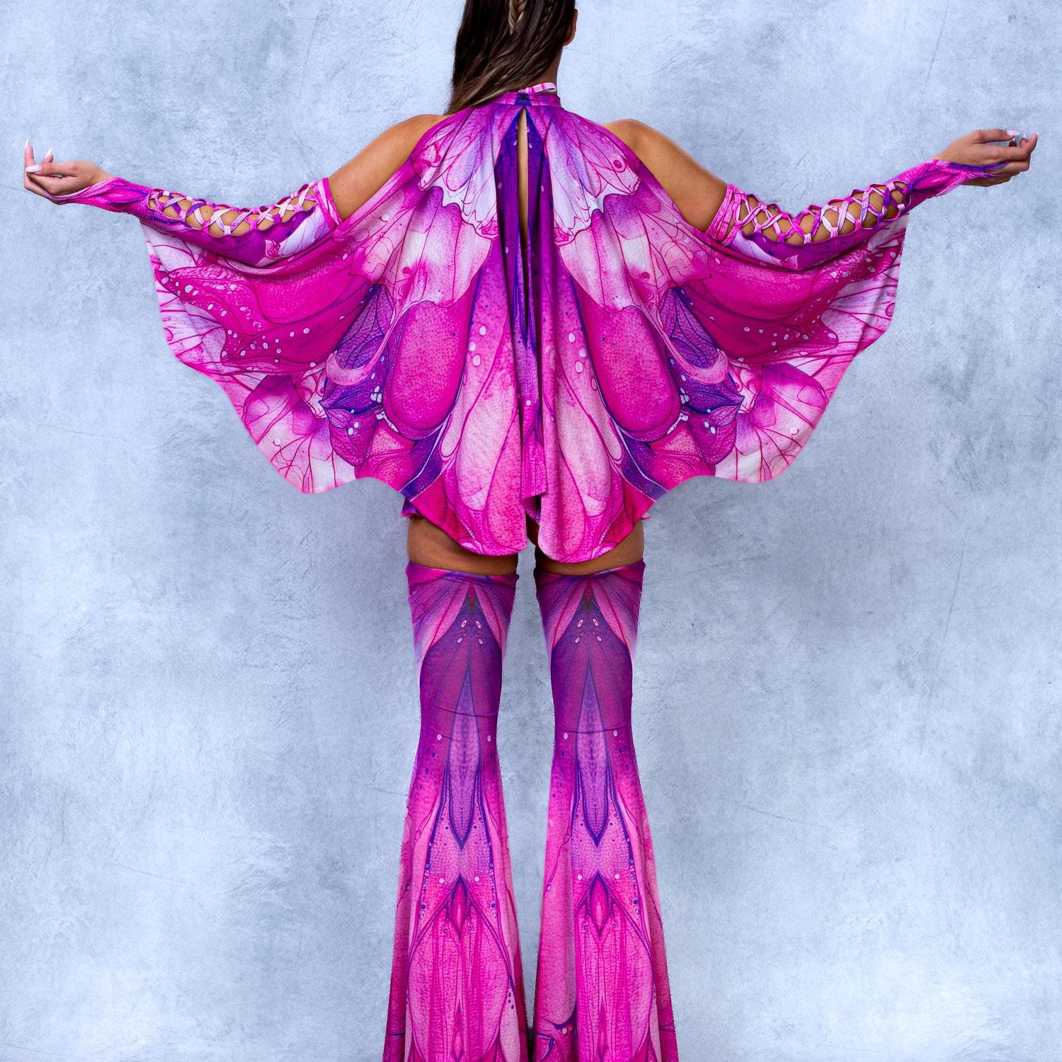 Aura Rose Mesh Micro Skirt Performance