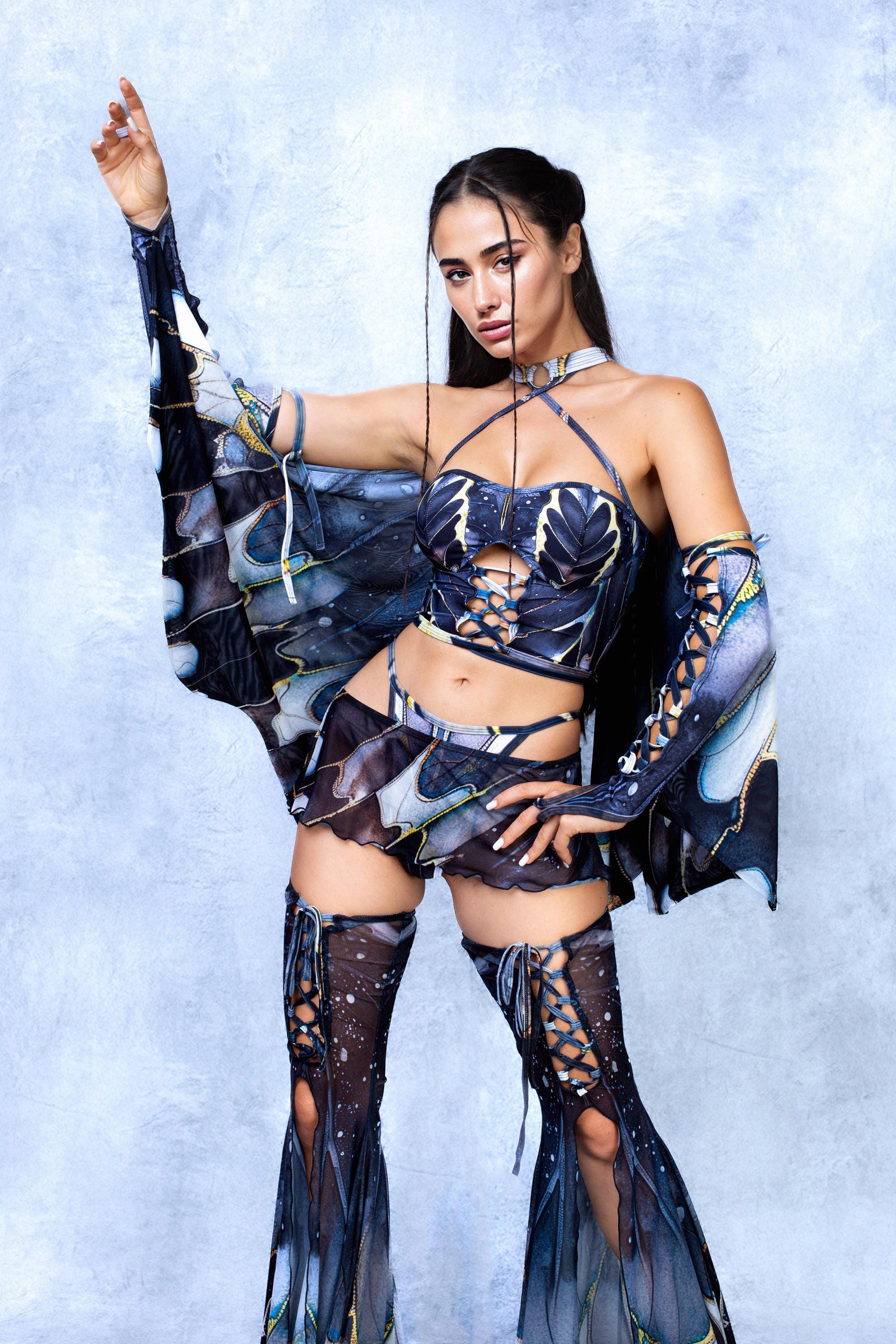 Dream of Darkness Mesh Micro Skirt 1