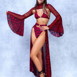 She's Got Fangs Red Duster Bikini