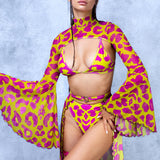 Cheeky Cheetah Open Front Skirt