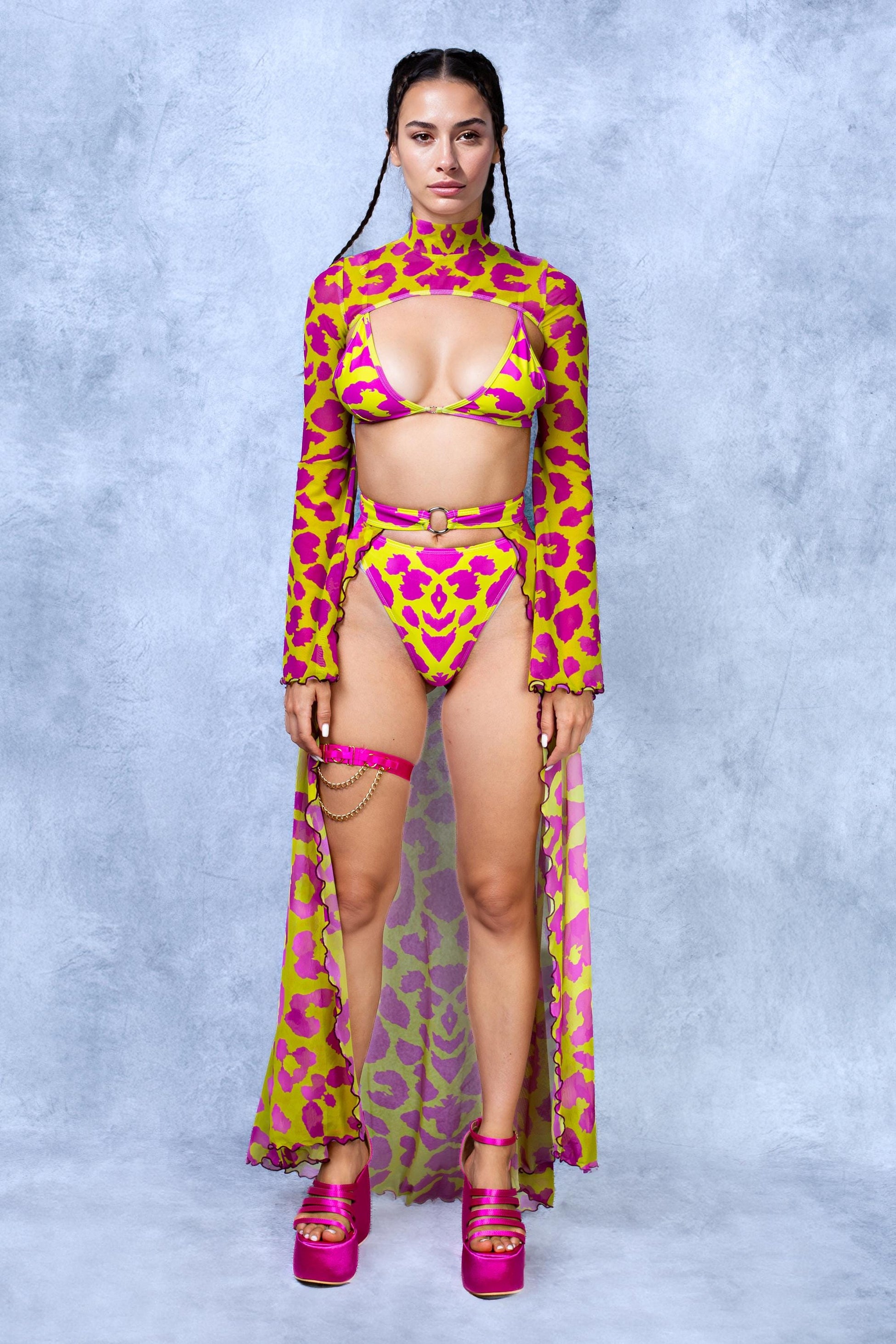 Cheeky Cheetah Duster Bikini 2