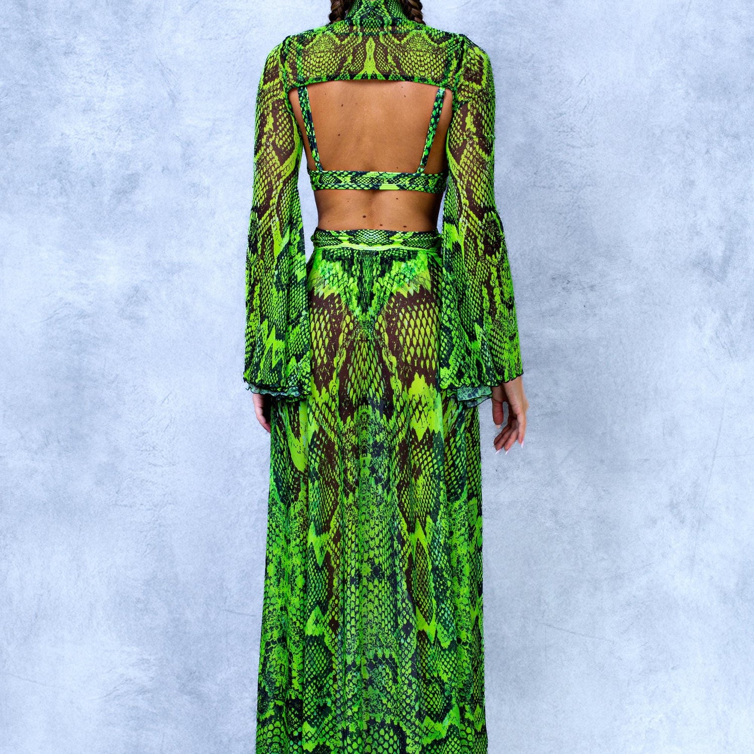 Poisonous Green Ring Bralette Top 6