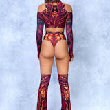 Blood Zombie Flared Bikini Chaps