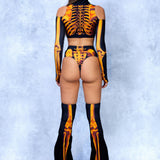Shifty Skeleton Gold Cold Shoulder Set