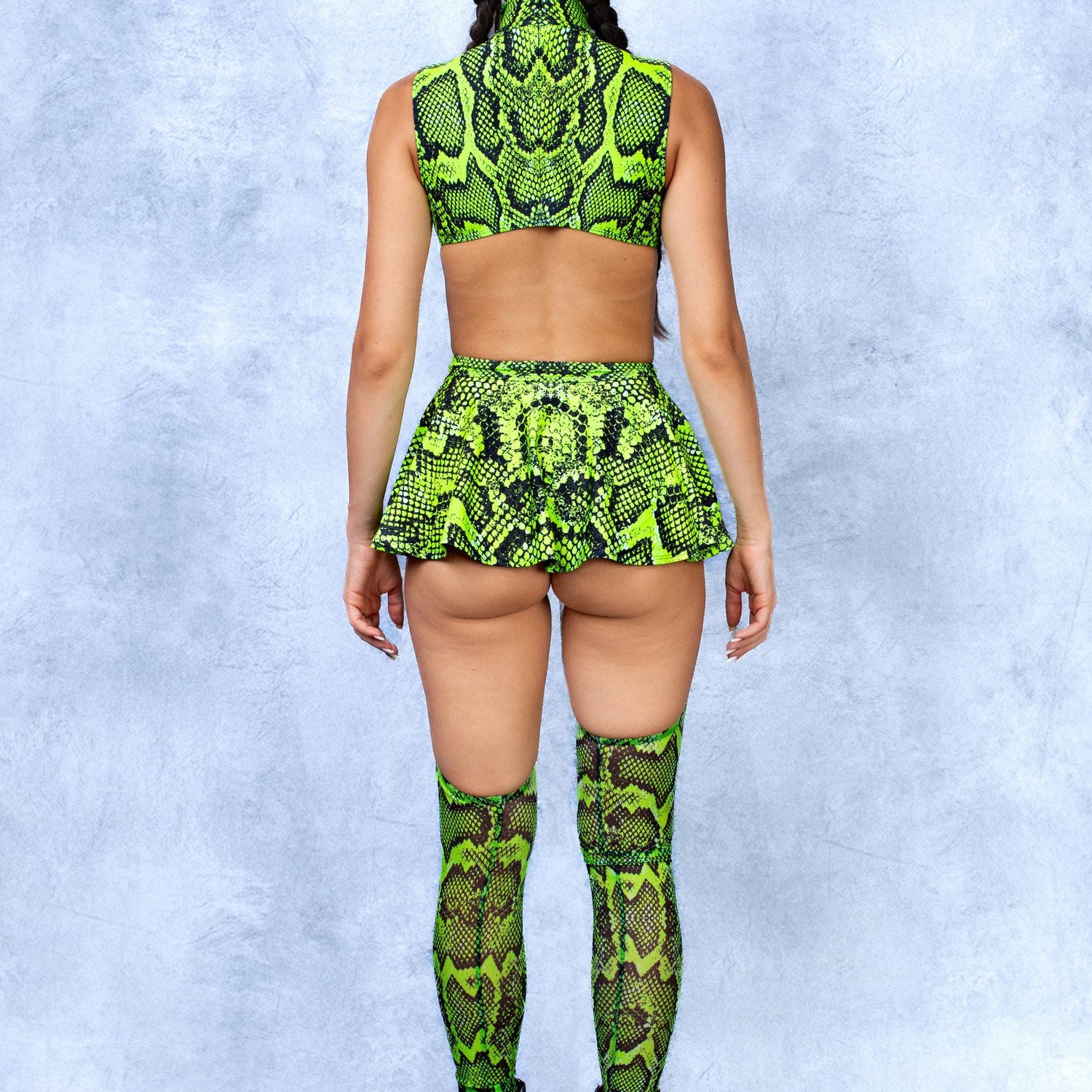 Poisonous Green Chaps Leotard 8