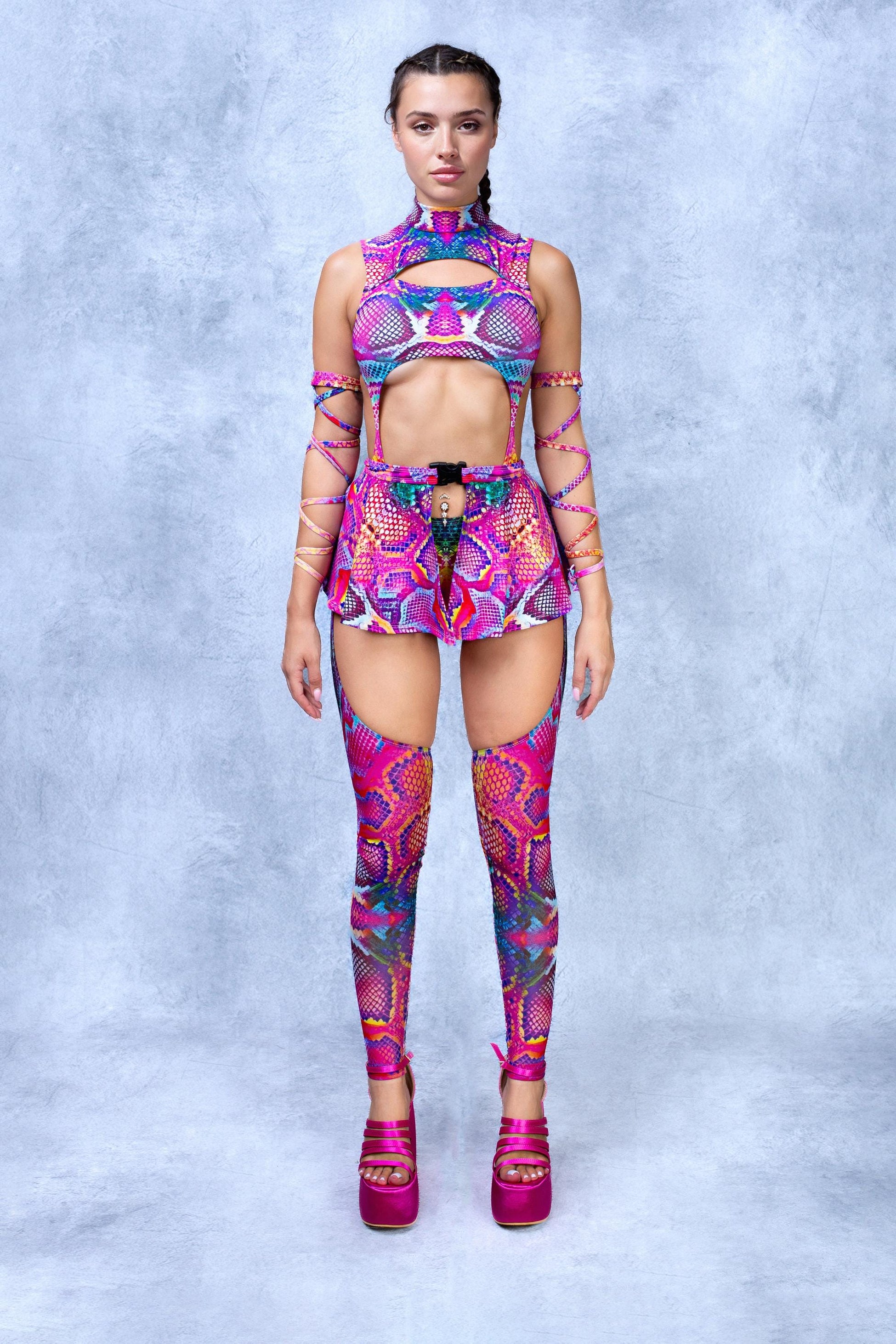 Electric Chaps Leotard Wraps Set 2