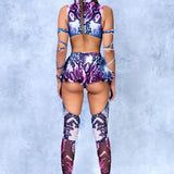 Purple Piton Chaps Leotard