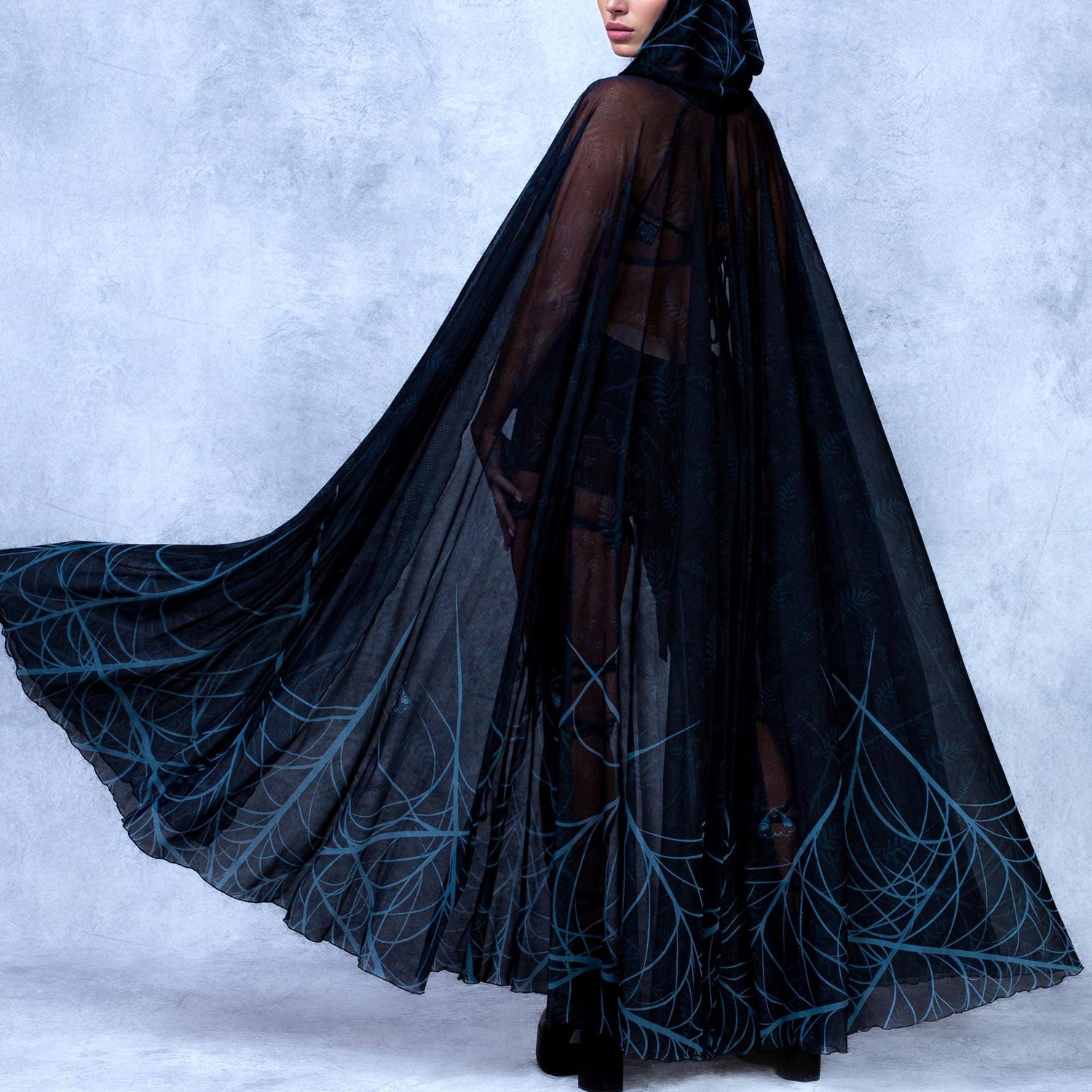Haunted Forest Pixie Cape Set Lycra, Mesh