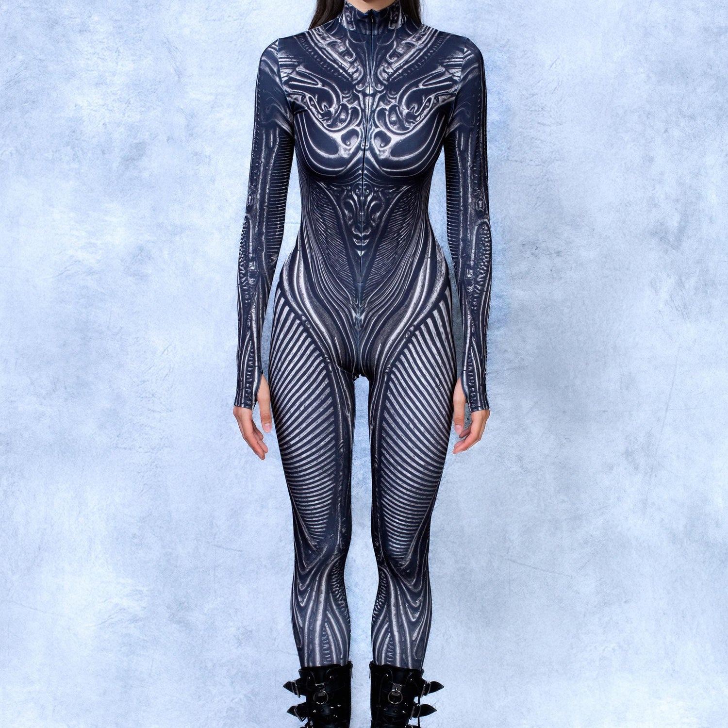 Anamorph Cyber Costume Black, Silver