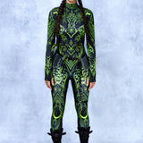 Soul Malediction Green Cyber Costume