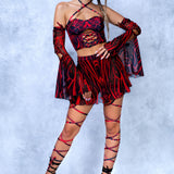 Unholy Red Corset Top